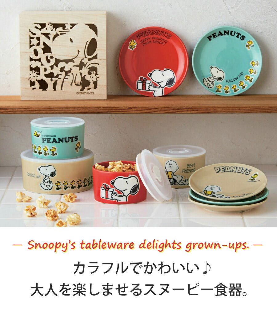 美濃焼｜スヌーピー(SNOOPY) 13cm 小皿セット｜白｜食器セット – 食器