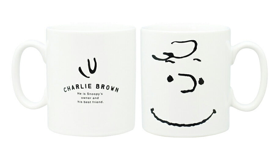 [Snoopy (Face) BIG Mug] 500ml Large Capacity Big Mug Woodstock Charlie Brown Microwave Safe Dishwasher Safe Made in Japan [Kinsho Pottery] [Silent]