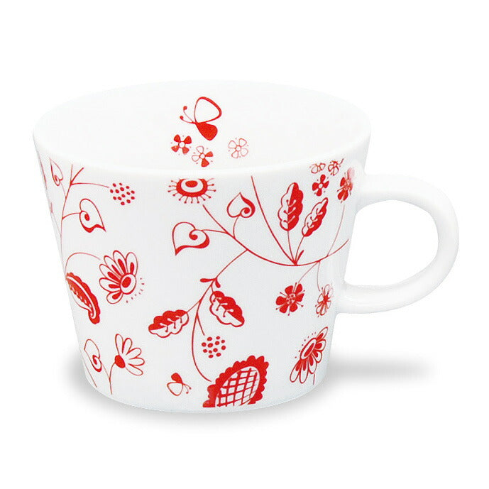 [isso ecco isso ecco big mug Hanasara] Scandinavian design mug, large size with plenty of space is popular and long-selling Scandinavian style mug, dishwasher/microwave safe, made in Japan [Masakazu] [Silent]