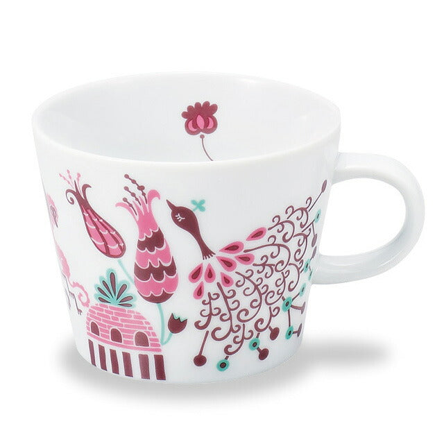 [isso ecco isso ecco big mug peacock] Scandinavian design mug. Large size with plenty of space is popular and long-selling. Scandinavian style mug. Dishwasher and microwave safe. Made in Japan. [Masakazu] [Silent]