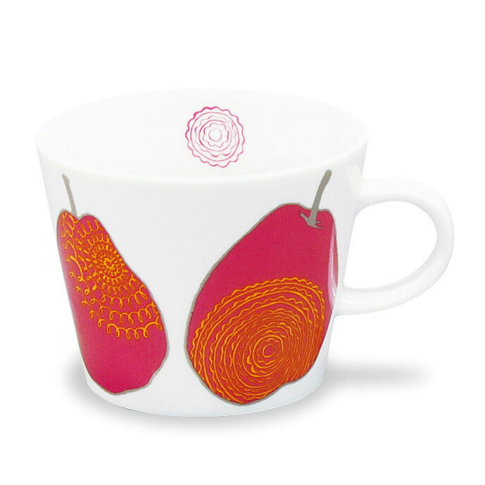 [isso ecco isso ecco big mug pair] Scandinavian design mug, large size with plenty of space is popular and long-selling Scandinavian style mug, dishwasher/microwave safe, made in Japan [Masakazu] [Silent]