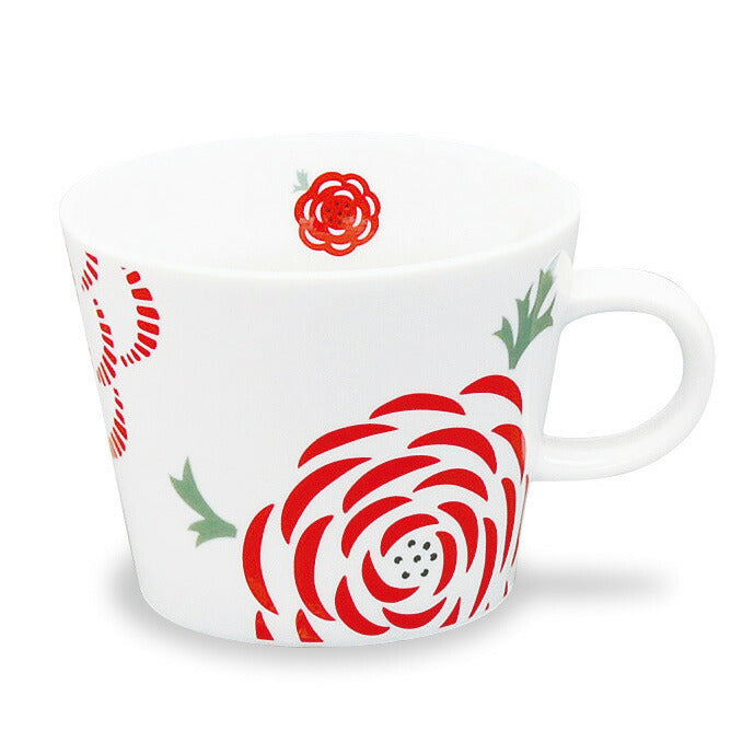 [isso ecco isso ecco big mug ranunculus] Scandinavian design mug. Large size with plenty of space is popular and long-selling. Scandinavian style mug. Dishwasher and microwave safe. Made in Japan. [Masakazu] [Silent]