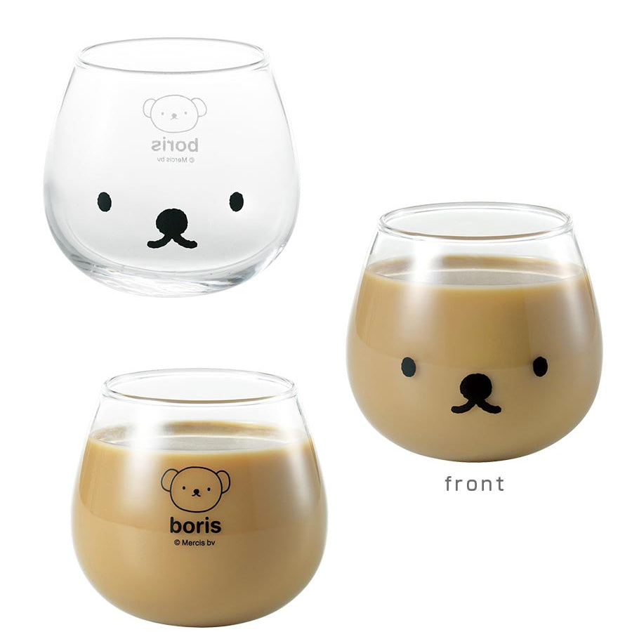 Miffy Glass [Miffy Swaying Tumbler (Face)] 320ml Dick Bruna Cute Rabbit Stylish Tableware Simple Boris Grunty Goods Made in Japan [Kinsho Pottery] [Silent]