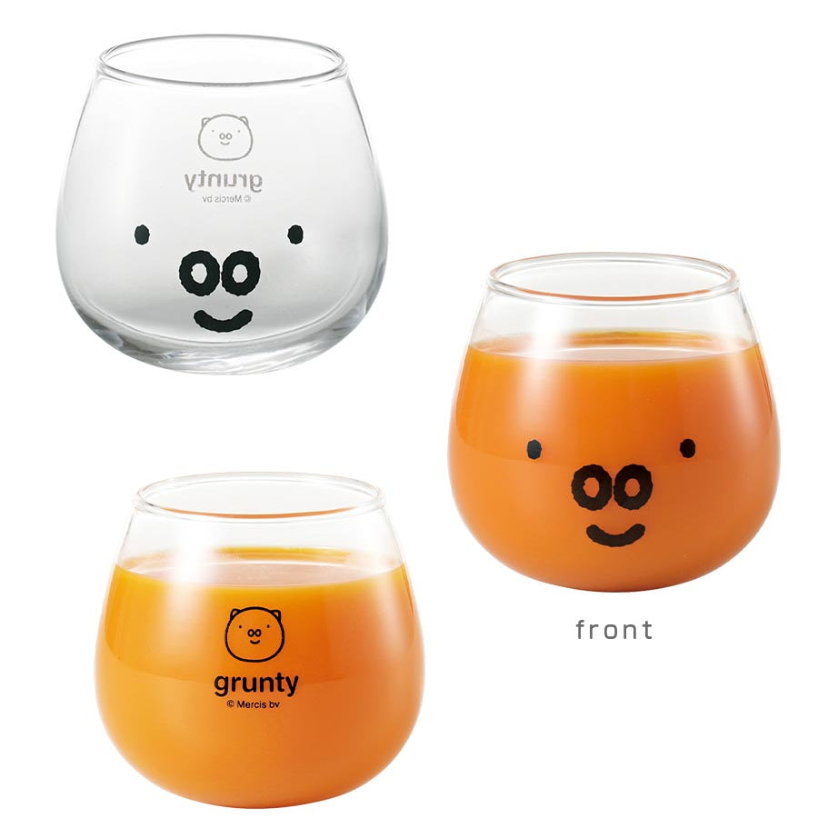 Miffy Glass [Miffy Swaying Tumbler (Face)] 320ml Dick Bruna Cute Rabbit Stylish Tableware Simple Boris Grunty Goods Made in Japan [Kinsho Pottery] [Silent]
