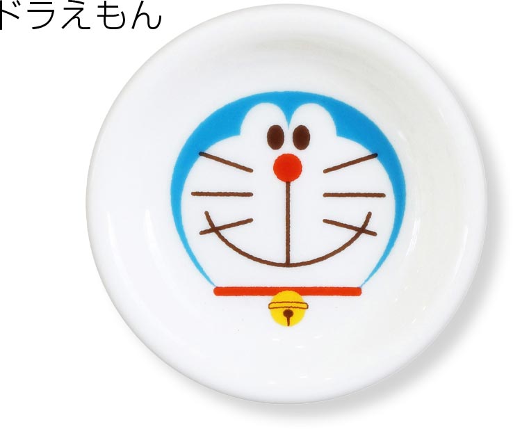 [Doraemon (Face Up) Small Plate] Tableware Stylish Adult Cute Present Made in Japan Doraemon Character [Kinsho Pottery] [Silent]