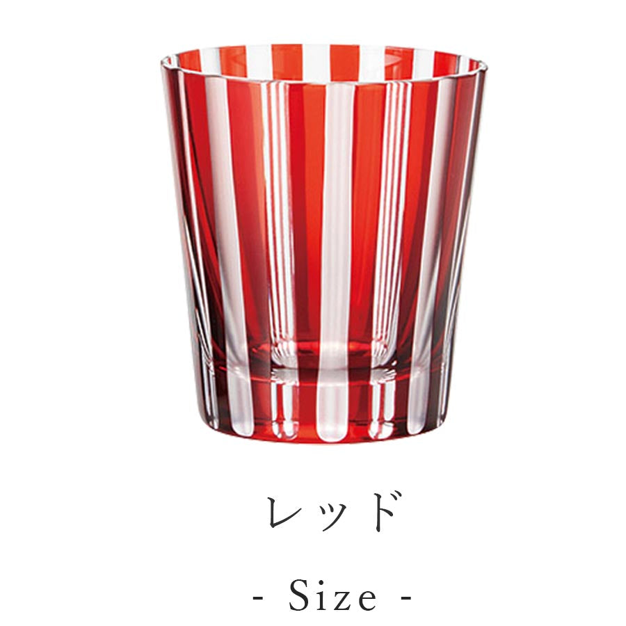 Glass [STRIPE Old Glass] Evening Drink Stylish Luxury Men's Present [Marusan Kondo] [Silent-]