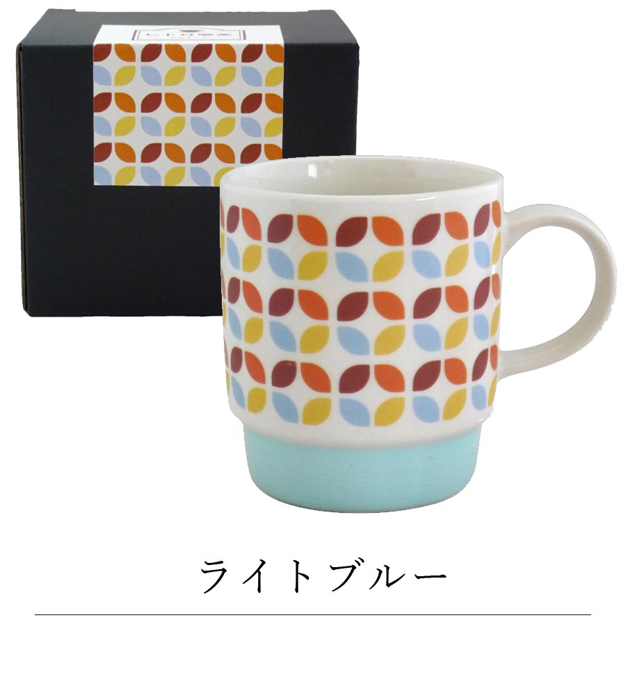 Mug Women's Retro Showa Present Scandinavian Stylish Cute [Retro Cafe Mug] Boxed Minoyaki Made in Japan [Marsan Kondo] [Silent]