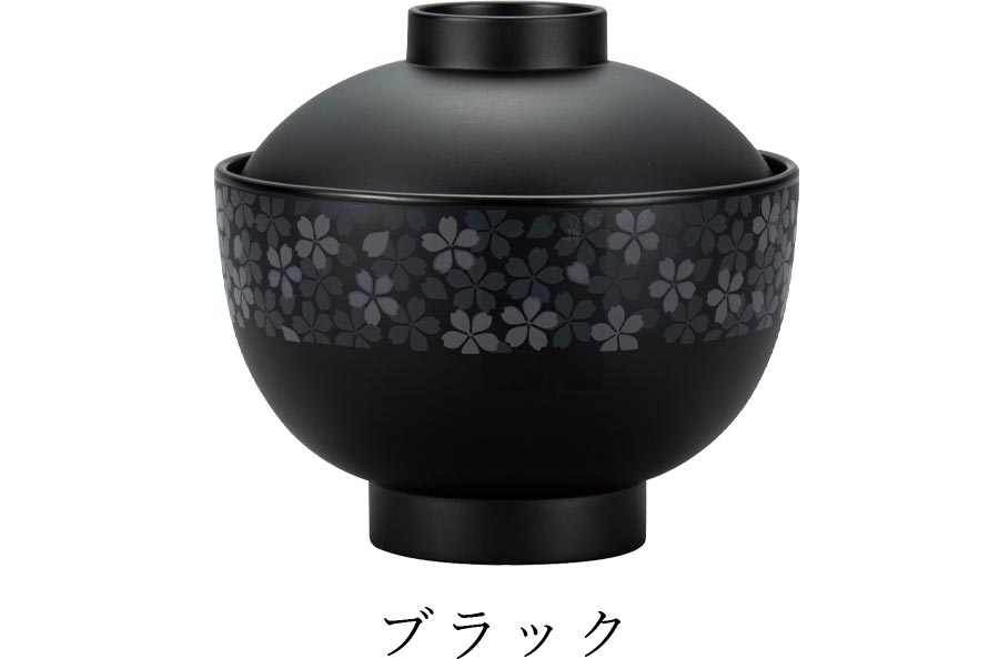 [Sakura Honoka Suimono Bowl] Sakura Microwave/dishwasher safe New Year's Day Adults Stylish Synthetic lacquerware Made in Japan Yamanaka lacquerware [Miyamoto Sangyo] [Silent]