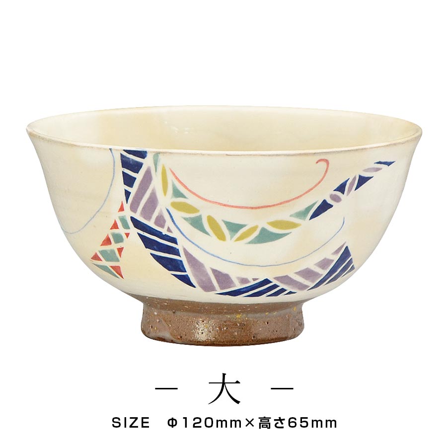 Tea bowl Kyoto ware [Kotohogi rice bowl] Pottery Pottery Made in Japan Dishwasher safe Japanese tableware Western tableware Luxury tableware M.STYLE Hotel Restaurant Restaurant [Miyazaki Tableware] [Silent]