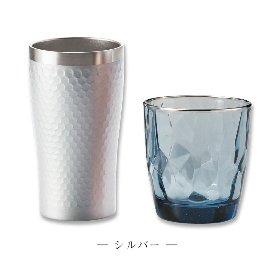 [Diana Relax Set (presentation box included)] Stainless steel tumbler with high heat/cold retention performance &amp; Italian glass [Marsan Kondo] [Silent]