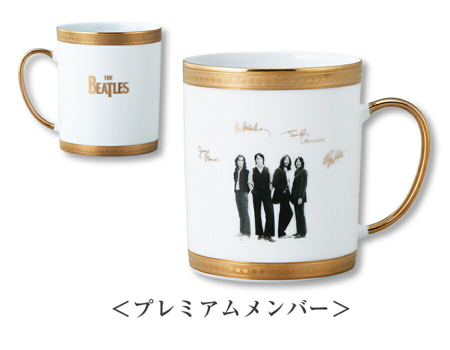 The Beatles Mug [Mug (Premium Member/Premium Apple)] Ceramic Stylish Present Gift Made in Japan THE BEATLES Adult Men [Yamaka Shoten] [Silent]