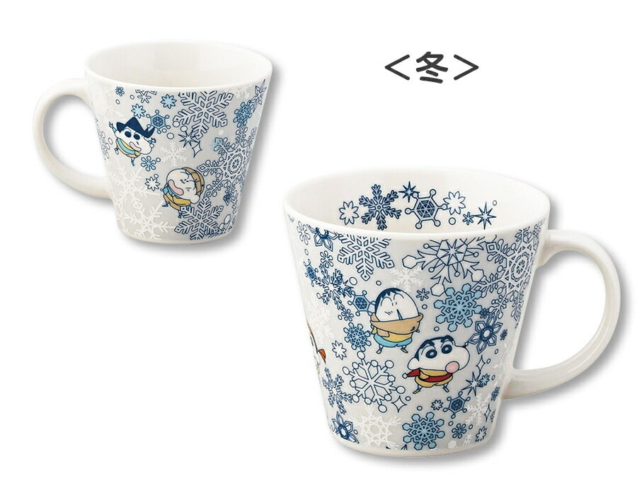 Crayon Shin-chan Mug [Mug (Spring/Summer/Autumn/Winter)] Ceramic Creshin Cute Present Gift Made in Japan [Yamaka Shoten] [Silent]