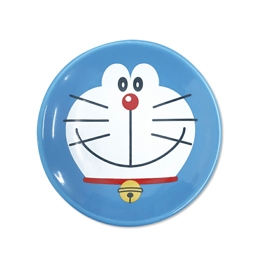 Doraemon [Petit Small Plate] Pottery 6.7cm Small Plate Small Plate Cute Present Gift Tableware Made in Japan Dorami [Kinsho Pottery] [Silent]