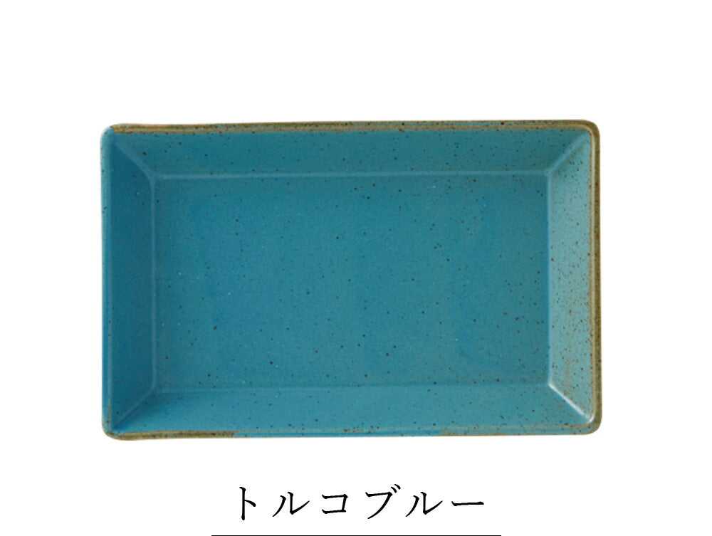 Plate Square plate [KASANE (Kasane) Rectangle plate M] Pottery Japanese tableware Western tableware Cafe tableware Adult [Maruri Tamaki] [Silent-]