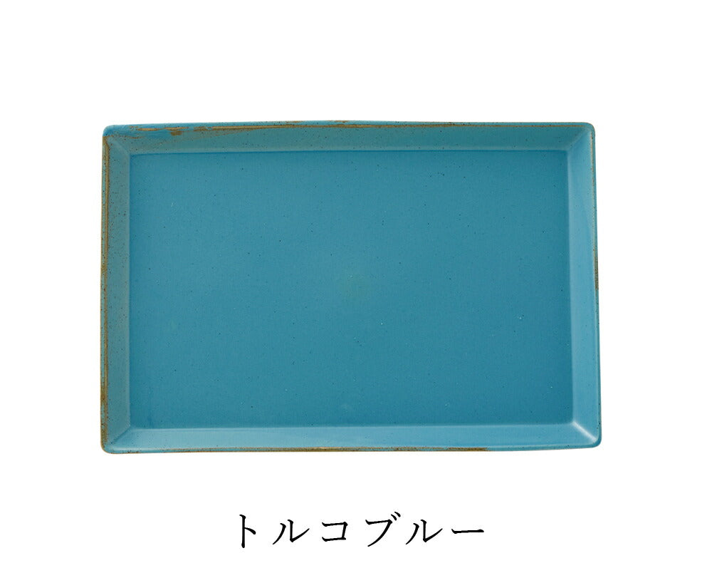 Plate Square plate [KASANE (Kasane) Rectangle plate LL] Pottery Japanese tableware Western tableware Cafe tableware Adult [Maruri Tamaki] [Silent-]