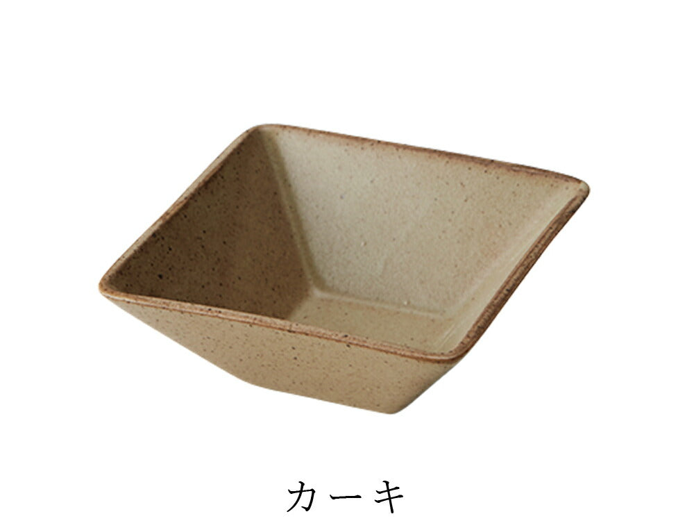 Plate Square plate [KASANE Square Bowl S] Pottery Japanese tableware Western tableware Cafe tableware Adult [Maruri Tamaki] [Silent-]