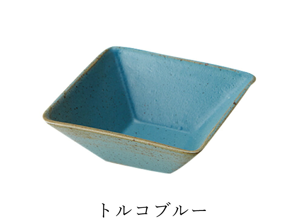 Plate Square plate [KASANE Square Bowl S] Pottery Japanese tableware Western tableware Cafe tableware Adult [Maruri Tamaki] [Silent-]