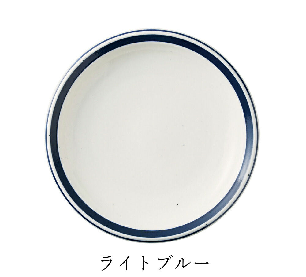 Simple Lightweight Tableware Plate Colorful [Air Stack Plate (L)] Pottery Japanese Tableware Western Tableware Made in Japan Cafe Tableware Adult [Maruri Tamaki] [Silent]
