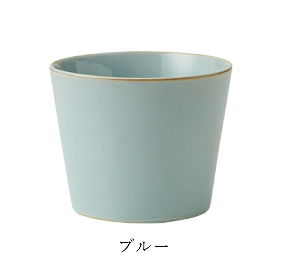 Simple Stylish Colorful Soba Choko Free Cup [HINATA Soba Choko] Pottery Japanese Tableware Western Tableware Cafe Tableware Adult [Maruri Tamaki] [Silent]