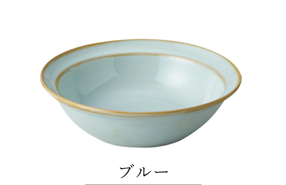 Simple plate, stylish, colorful [HINATA bowl (S)] Pottery, Japanese tableware, Western tableware, cafe tableware, adult [Maruri Tamaki] [Silent-]
