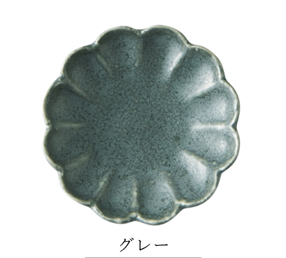 Stylish Plates [Flower Plate (Hana Zara) Plate 8] Pottery Japanese Tableware Western Tableware Cafe Tableware Adults [Maruri Tamaki] [Silent-]