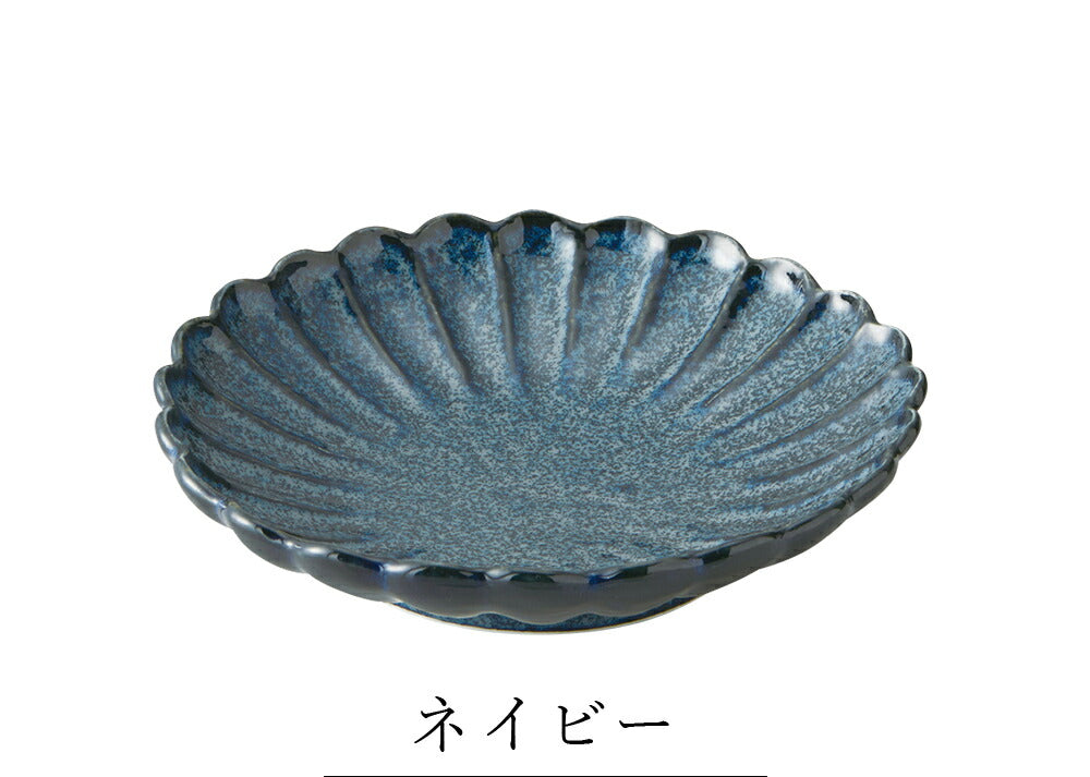 Stylish plates [Flower plate (Hana Zara) deep plate 23] Ceramic Japanese tableware Western tableware Cafe tableware Adults [Maruri Tamaki] [Silent]