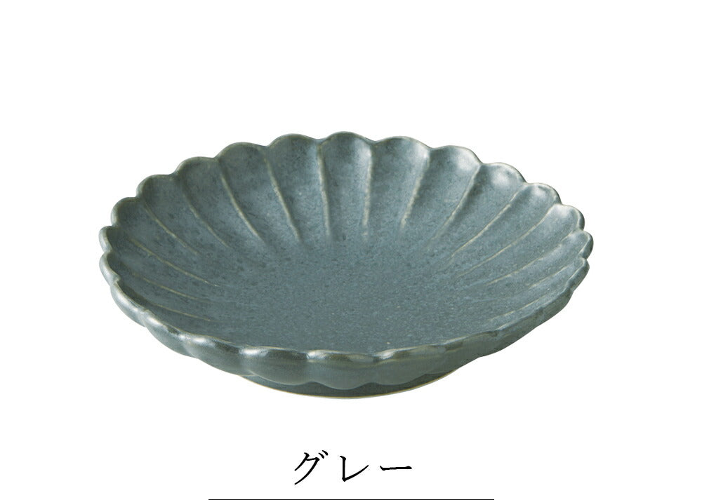 Stylish plates [Flower plate (Hana Zara) deep plate 23] Ceramic Japanese tableware Western tableware Cafe tableware Adults [Maruri Tamaki] [Silent]