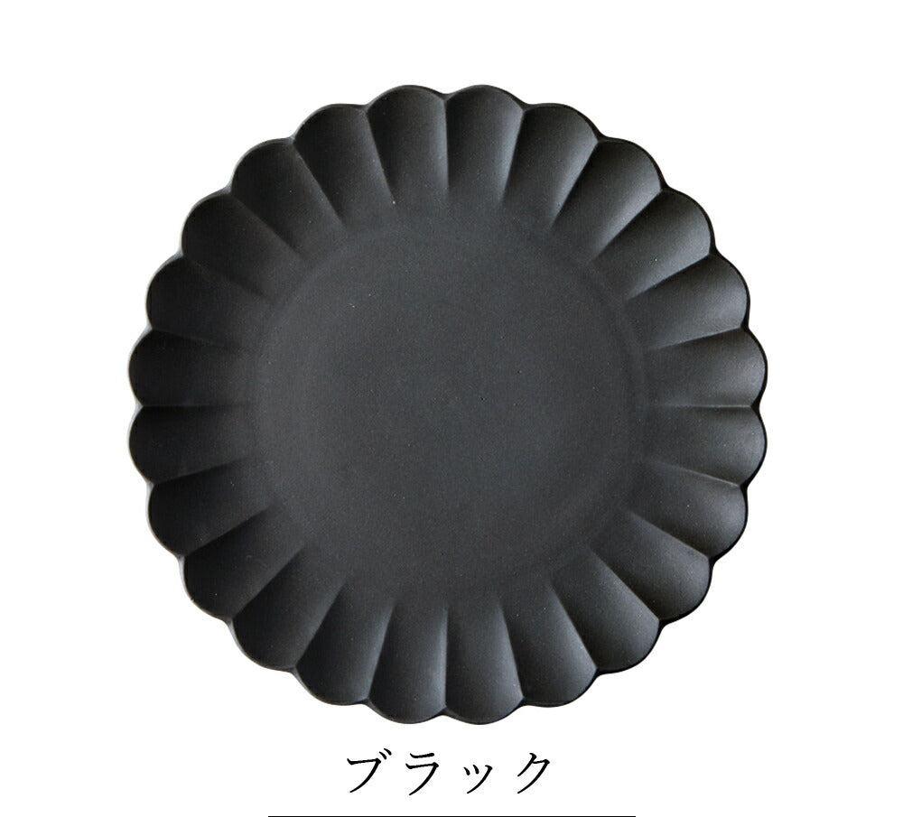 Stylish plates [Flore Plate 19] Pottery Japanese tableware Western tableware Cafe tableware Adults [Maruri Tamaki] [Silent-]