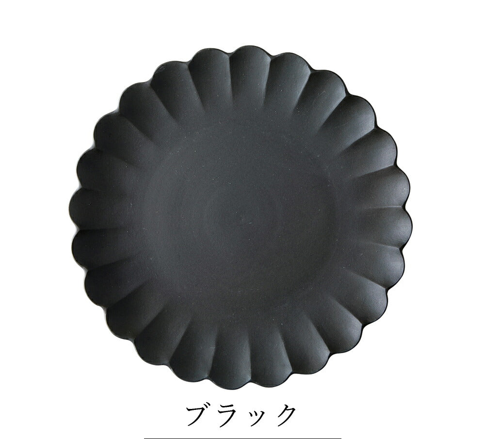 Stylish plates [Flore Plate 23] Pottery Japanese tableware Western tableware Cafe tableware Adults [Maruri Tamaki] [Silent-]