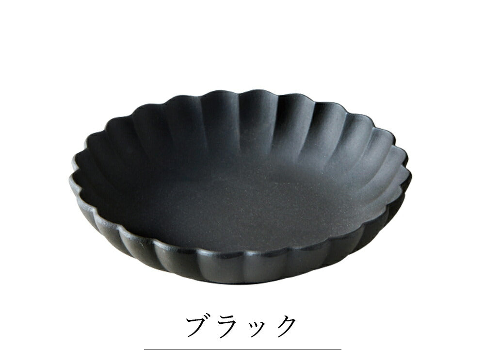 Stylish plates [Flore Bowl 15] Pottery Japanese tableware Western tableware Cafe tableware Adults [Maruri Tamaki] [Silent-]
