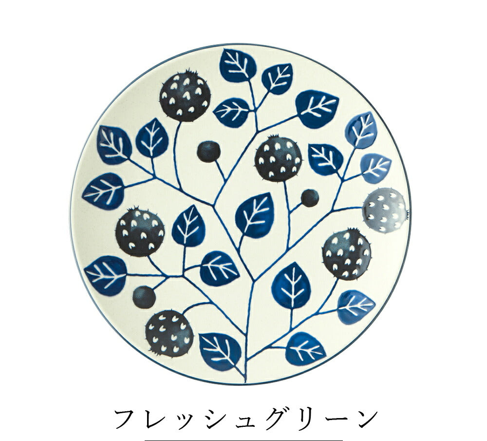 陶器｜AIKA（アイカ）プレート（L）｜花柄｜皿