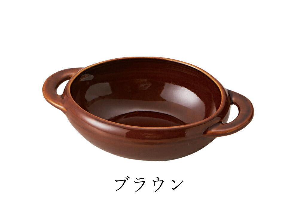Plate Stylish Heat Resistant Plate Gratin Dish [Kiln Hen Gratin (S)] Pottery Japanese Tableware Western Tableware Cafe Tableware Adult [Maruri Tamaki] [Silent]