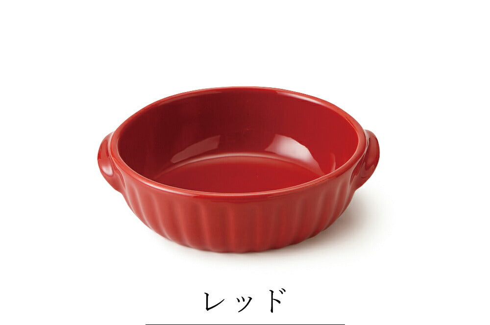 Plate Stylish Heat Resistant Plate Gratin Dish [Gather Round Gratin] Pottery Japanese Tableware Western Tableware Cafe Tableware Adult [Maruri Tamaki] [Silent]
