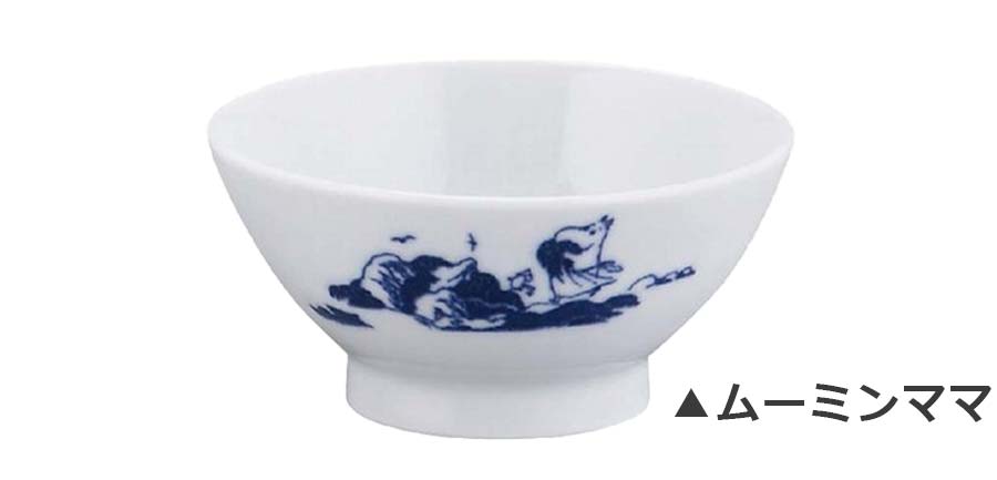 Tea bowl [Moomin dyed rice bowl] MOOMIN Stylish Scandinavian tableware Dyed Japanese tableware Made in Japan Mino ware [Yamaka Shoten] [Silent]