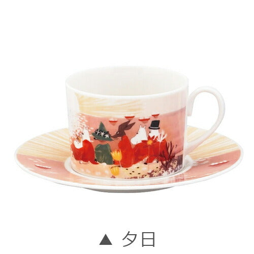 [Moomin (Luonto) Cup &amp; Saucer] Scandinavian Tableware C/S Adult MOOMIN Goods Stylish and Cute Tableware Microwave/Dishwasher Safe Character Made in Japan [Yamaka Shoten] [Silent]