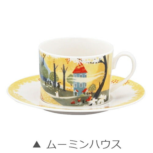 [Moomin (Luonto) Cup &amp; Saucer] Scandinavian Tableware C/S Adult MOOMIN Goods Stylish and Cute Tableware Microwave/Dishwasher Safe Character Made in Japan [Yamaka Shoten] [Silent]