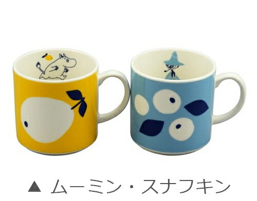 [Moomin (Color) Pair Mug Set] Adult MOOMIN Goods Stylish and Cute Mug Microwave/Dishwasher Safe Character Made in Japan [Yamaka Shoten] [Silent]