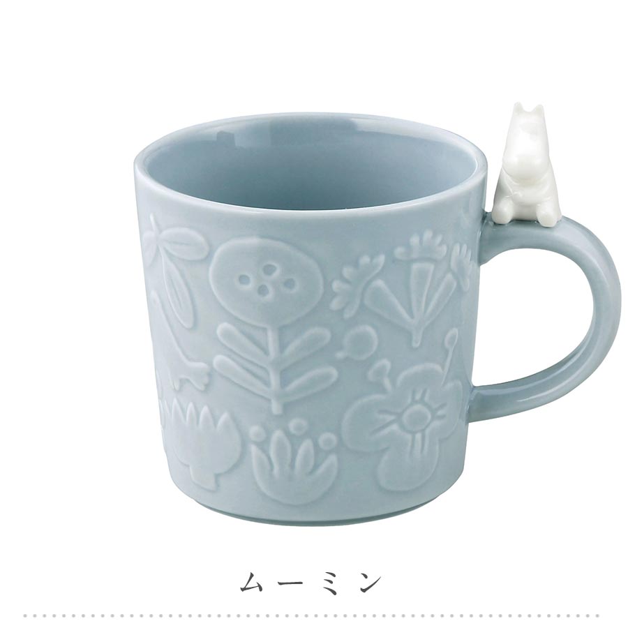 [Moomin Figure Mug] Mug MOOMIN Goods Scandinavian Cute Stylish Tableware Character Gift Present [Yamaka Shoten] [Silent-]
